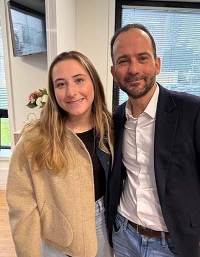 Sébastien Taveau et Violette Dorange